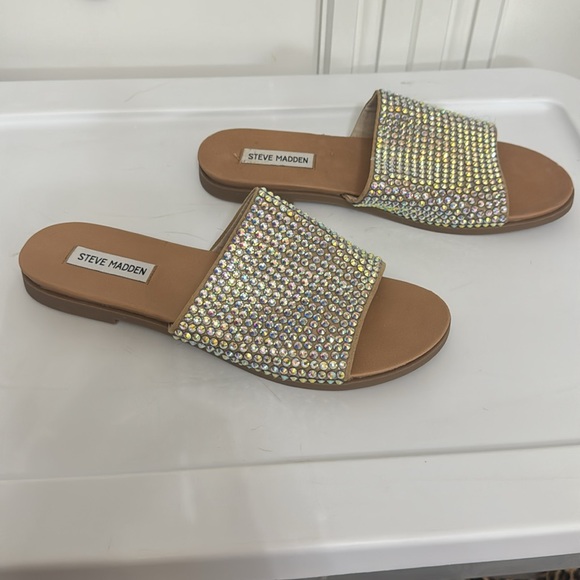 Steve Madden Crystal Embellished Sandals - Picture 2 of 8